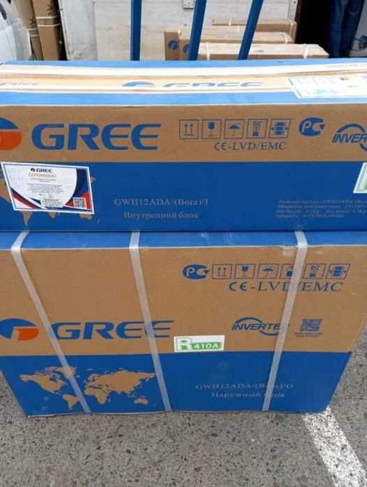 Кондиционер Gree 12/18/24 INVERTER доставка установка Консультация ест