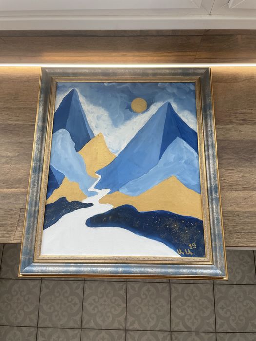 Елегантна маслена картина – 56x65 см с рамка