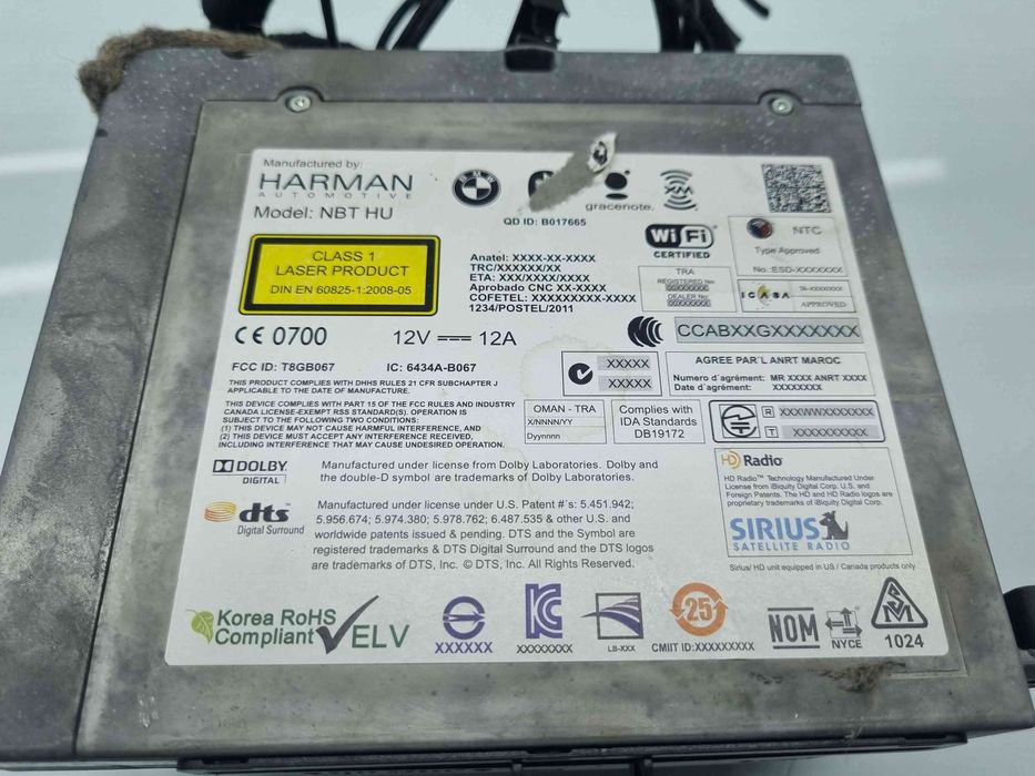 Radio CD cu navigatie Bmw 5 (F10) [Fabr 2011-2016] 931875001