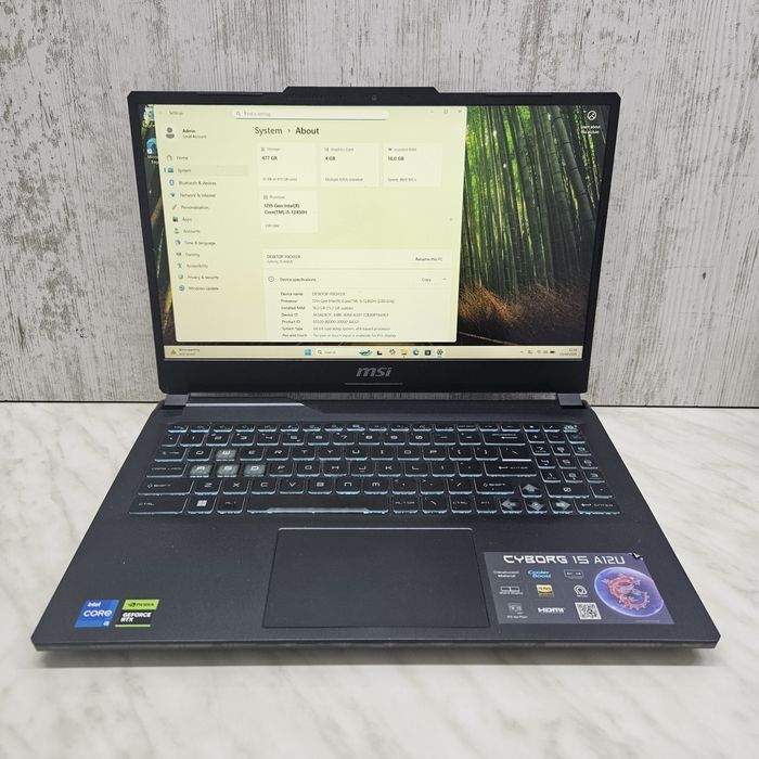 Laptop MSI I5-12450H RTX3050 16GB Zeus Amanet Vitan 4389