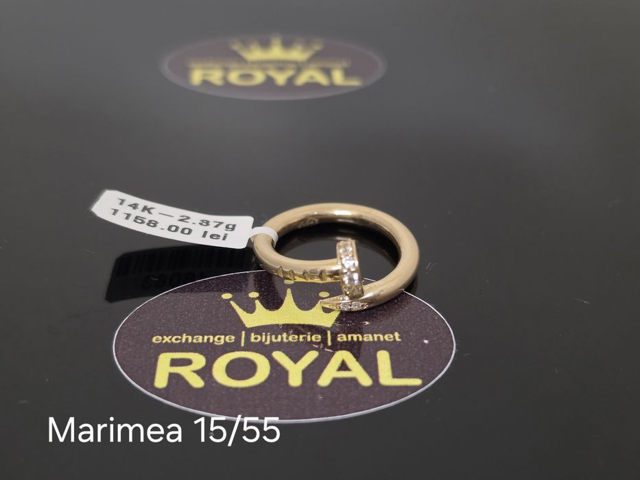 Bijuteria Royal: Inel aur 14k/2.37 gr