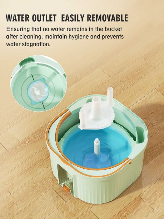 Швабра - Автоматически разделяет чистую и грязную воду.