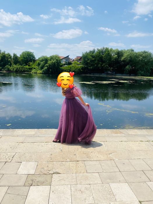 Rochie de nașă, soacră, rochie de bal/ banchet, deosebită, trenă