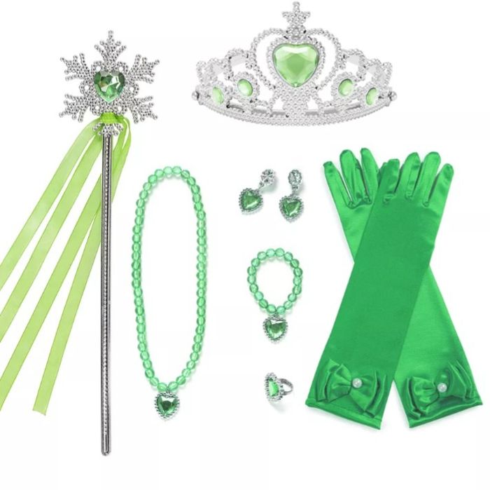 НОВО!!! Рокля на Ана от Замръзналото кралство + Корона!Аксесоари!