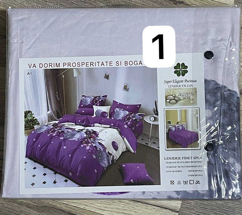 Lenjerii 6 piese Craciun, finet