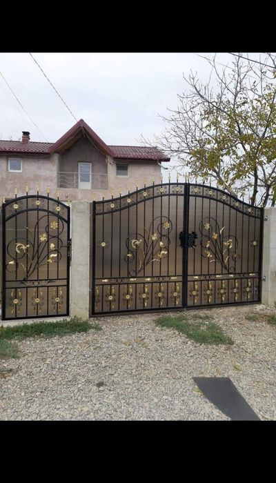 Gard din fier forjat pentru gradina curte