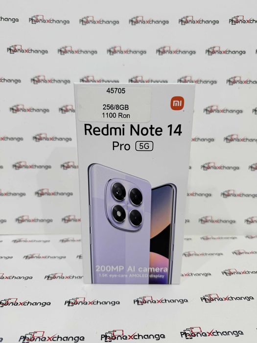 Redmi Note 14 Pro 5G Black 256/8GB Sigilat