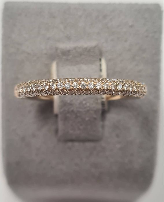 Inel din aur galben 14k, cu diamante naturale, IAU811