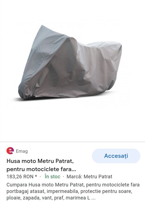 Husă impermeabila pentru motociclete!