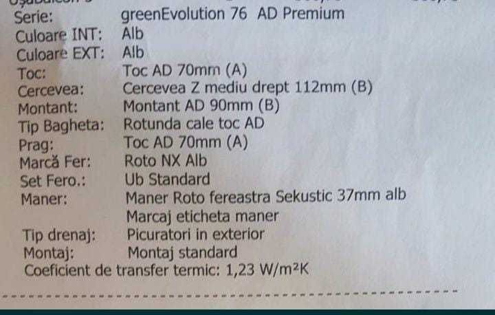 Ușă termopan sibiu