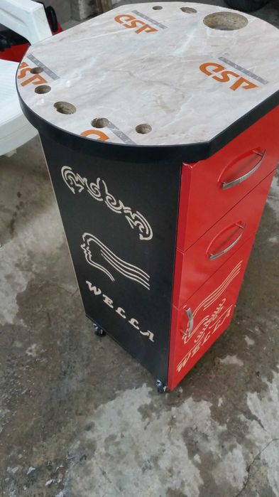 помощник для парикмахера тумбочка на колесах для салон красоты тележка