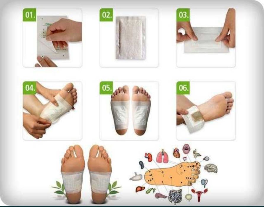 KINOKI detoks пластыри Original  8500 somdan kamida 10 pachkaga