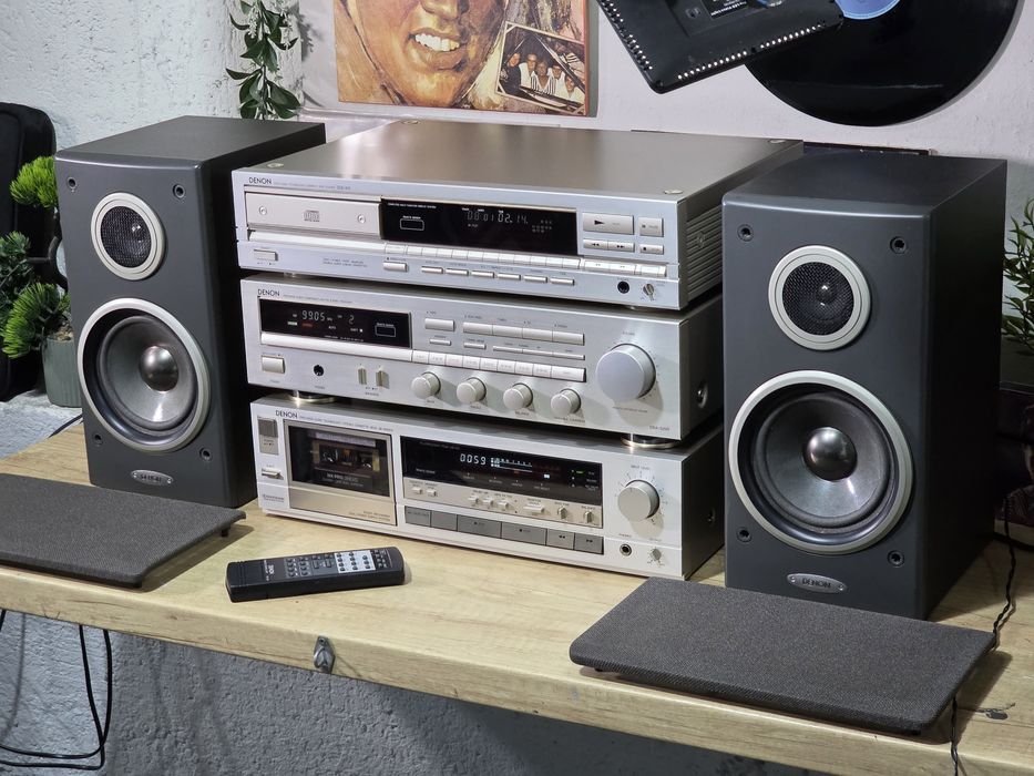 Linie audio DENON, deck dr-m30hx, 3 head, receiver, cd player, boxe
