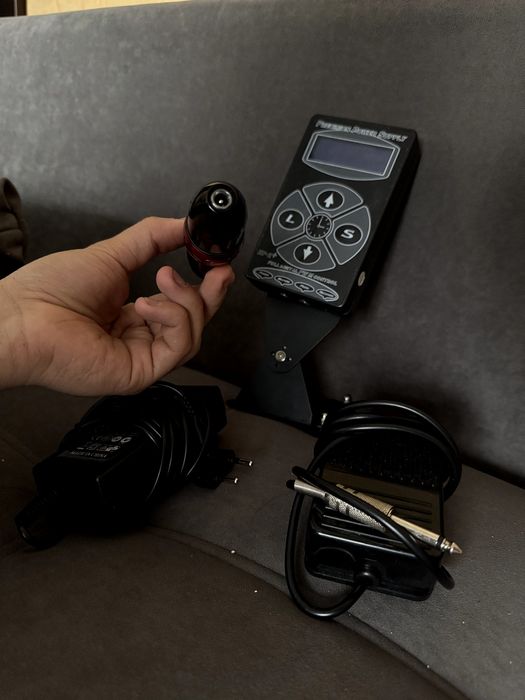 Тату Pen ручка, блок питания, педаль