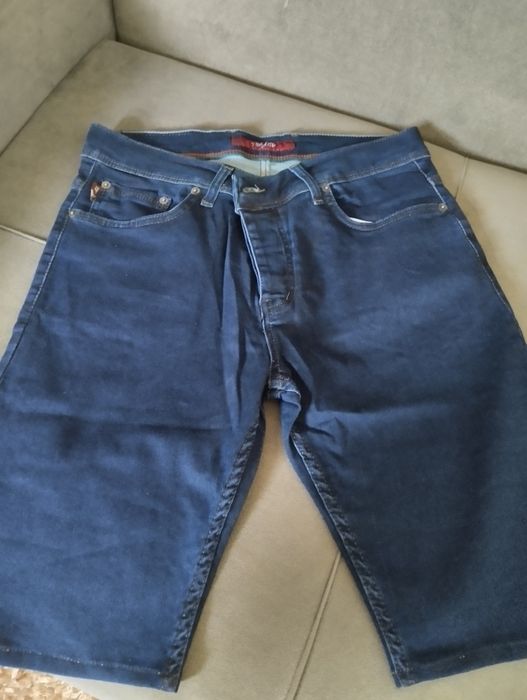 Джинсовые бриджи