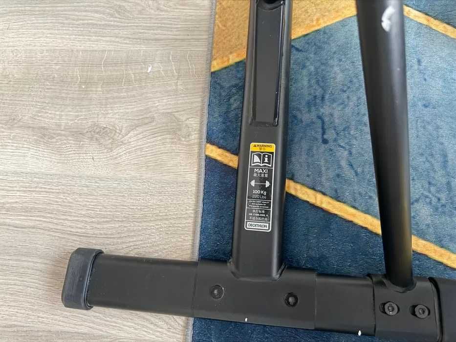 Suport halteră Domyos Rack 100 Decathlon, reglabil