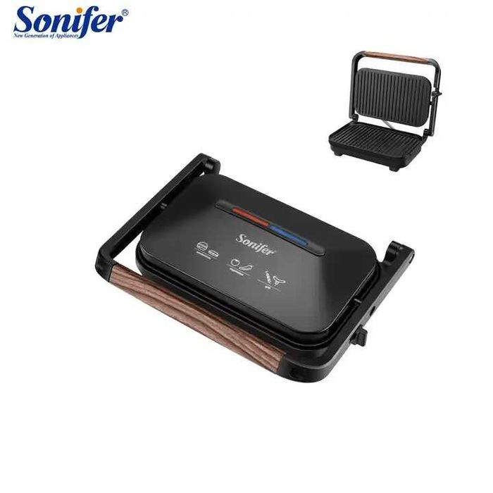 Электрический Гриль Тостер сендвичница лаваш гамбургер Sonifer sf-6160