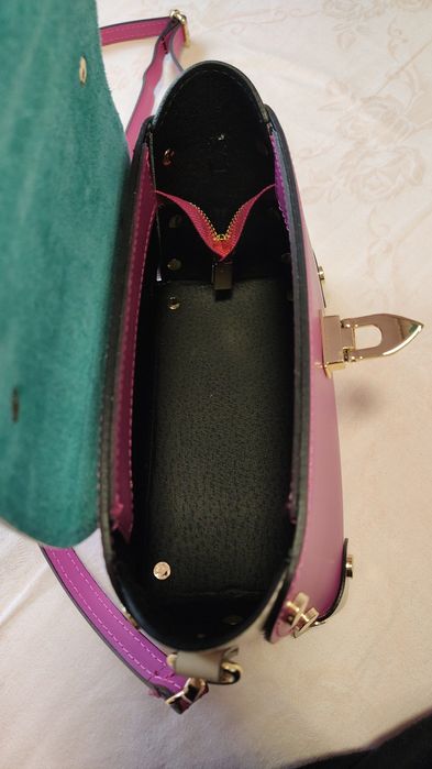 Geantă piele naturală, crossbody, nouă!