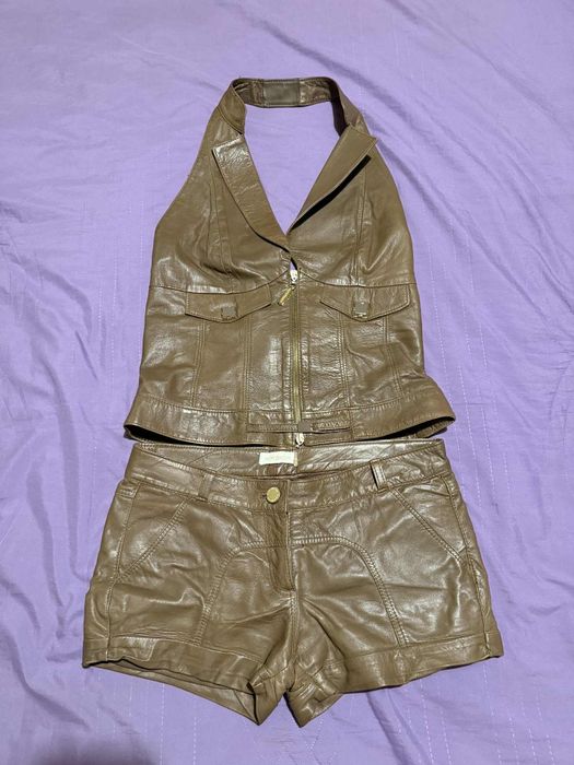 Дамски комплект естествена кожа