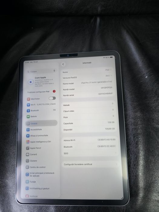 iPad Pro 11" Gen 3 2022 M1 128Gb