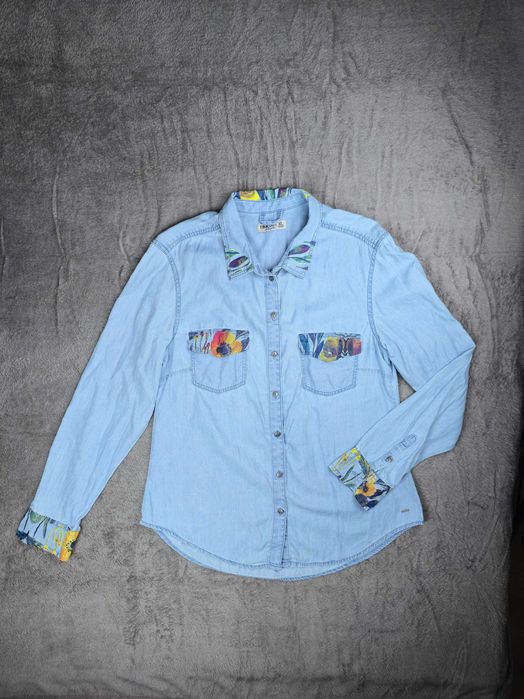 Cămașă denim cu mânecă, light denim TIMEOUT - mărime XL