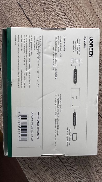 HDMI сплитер UGREEN 4K