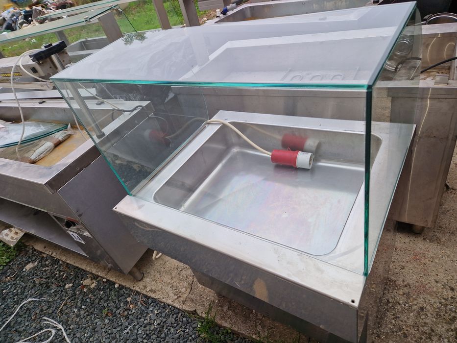 Friteuza 1,2 cuve, curent sau gaz, de putere, frigider inox