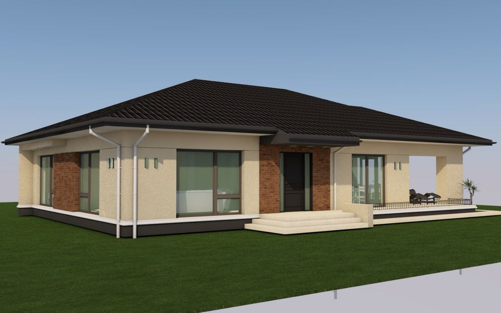 Vand casa la rosu 170mp