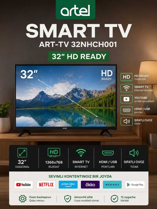 Artel ART-TV 43NFCH001 Full HD Smart TV