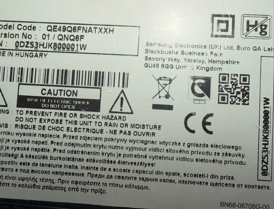 Vand tv Samsung Display spart