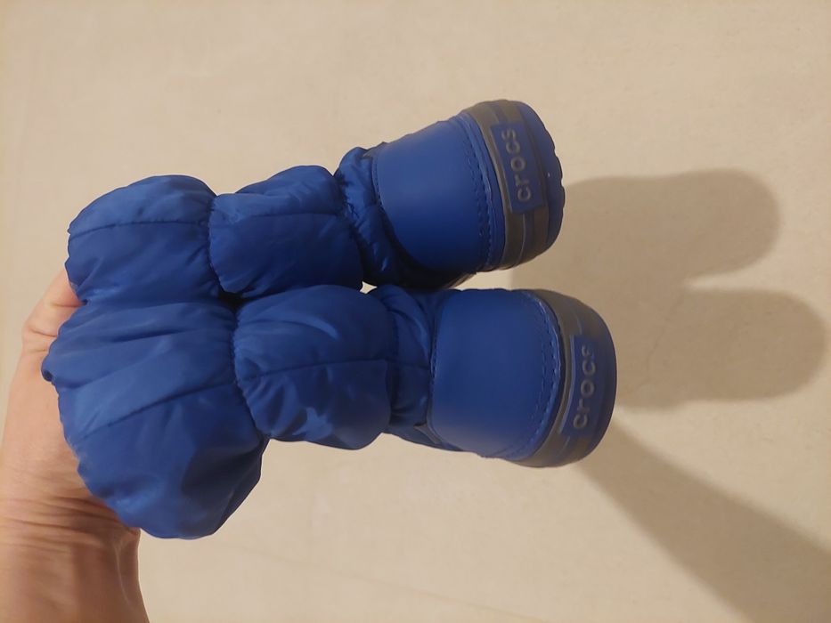 Cizme de zapada Crocs Winter Puff Boot Kids Albastru