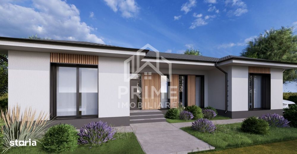 Casa noua NZEB  de vanzare | la cheie | PANOURI SOLARE | 300 mp teren.