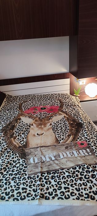 Husă de plapuma, animal print bumbac 100%, Covers&Co, două fețe, model