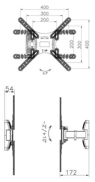 Кронштейн для телевизора North Bayou SP200 Black