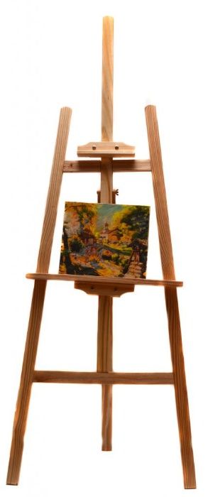 Дървен статив за рисуване с регулируема височина - 150 или 170 см