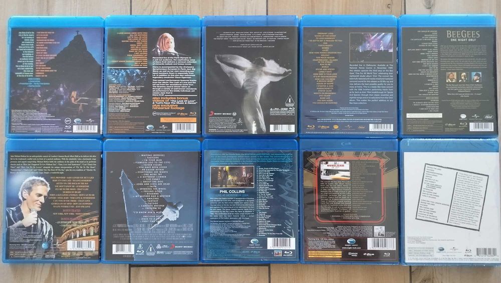 Lot Blu-ray Diana Krall Sade Michael Bolton Phil Collins Genesis etc