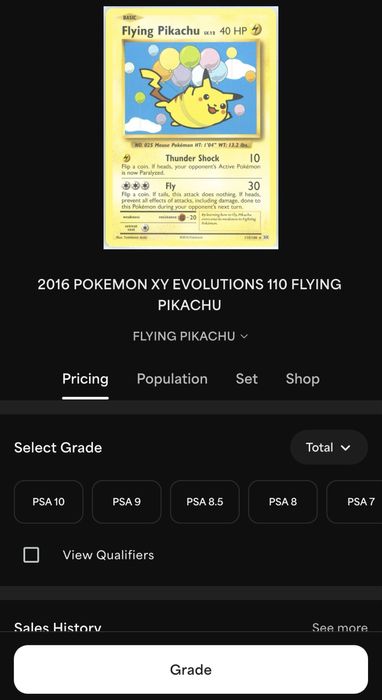 2016 Pokemon XY Evolutions 110 Flying Pikachu
