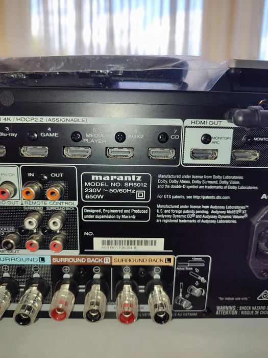 Marantz SR5012 AV receiver multicanal 7.2 Dolby atmos wifi bluetooth