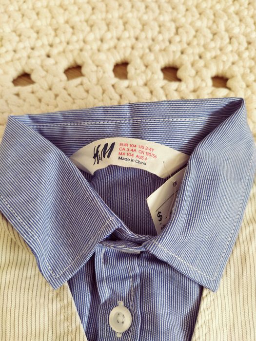 Cămașă h&m  și vesta okaidi copii, ambele noi