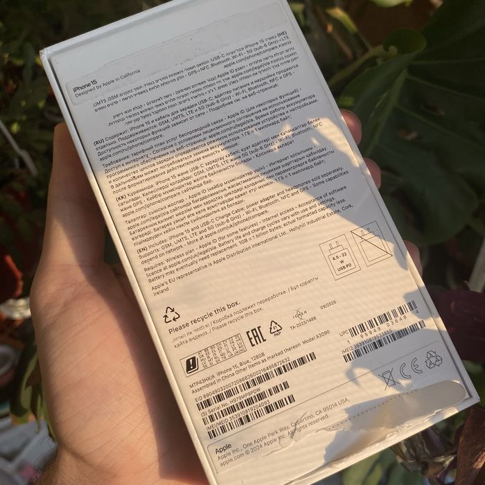 iPhone 15 128gb новый ЕАС