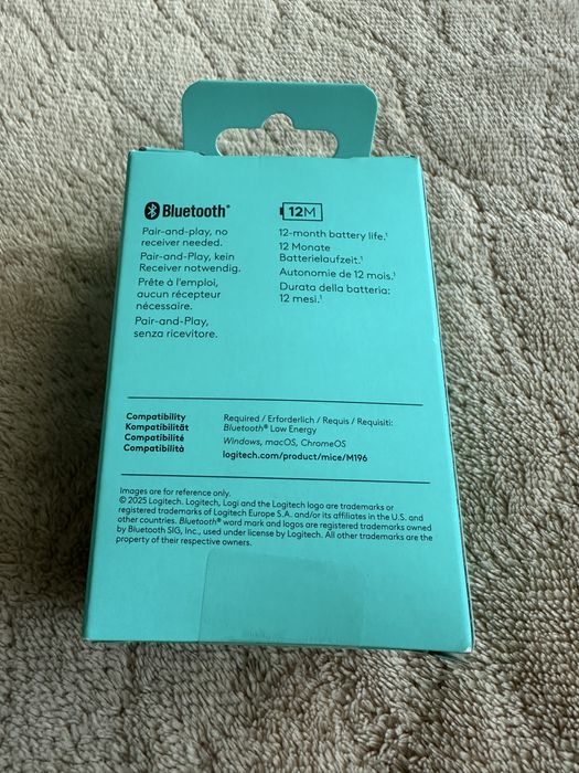 Продавам нова мишка с bluetooth Logitech M196