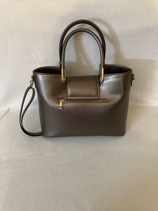 Geanta dama din piele Pretta, maro