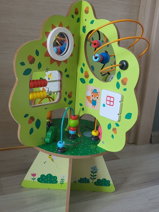 Copac activitati Montessori "My Wooden Activity Tree"