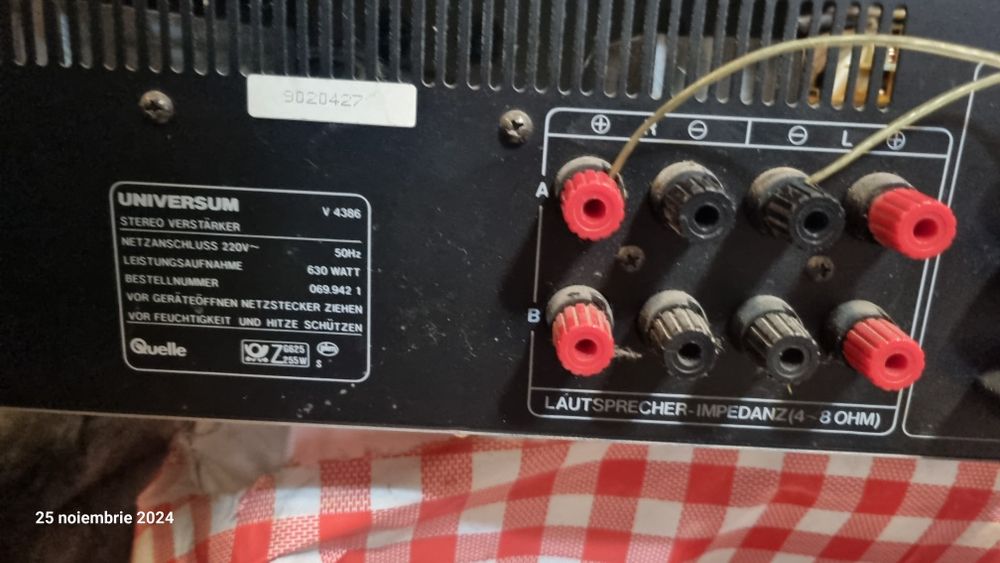 Super amplificator Universum v-4386, 2×120w/8 ohmi!