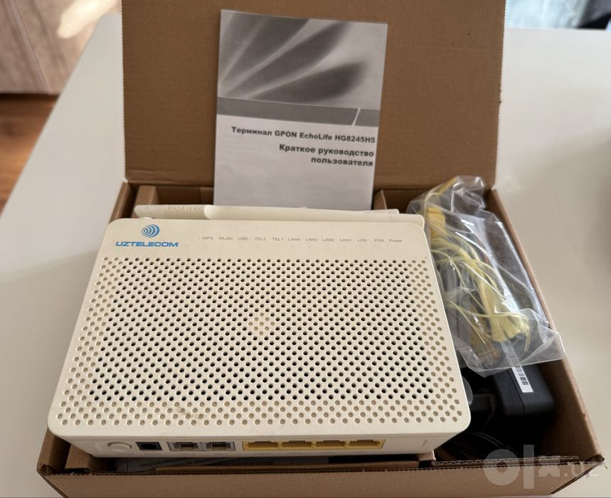 GPON Wi-Fi роутер Huawei HG8245H5 Uztelecom (полный комплект)