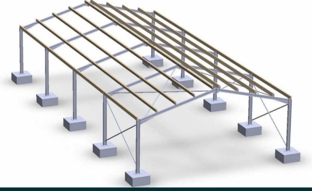 Vand structuri din metal la doar 35 de euro mp stocuri