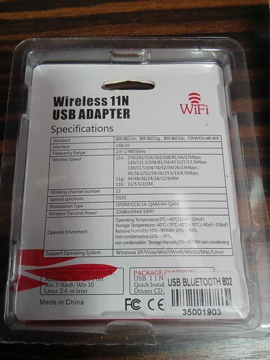 новый адаптер приемник вайфай wifi usb