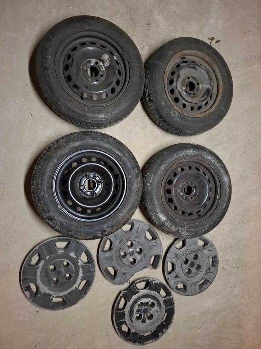 jante R 14 4x98 ET 35 anvelope 165x70 R14 81T roti cauciucuri