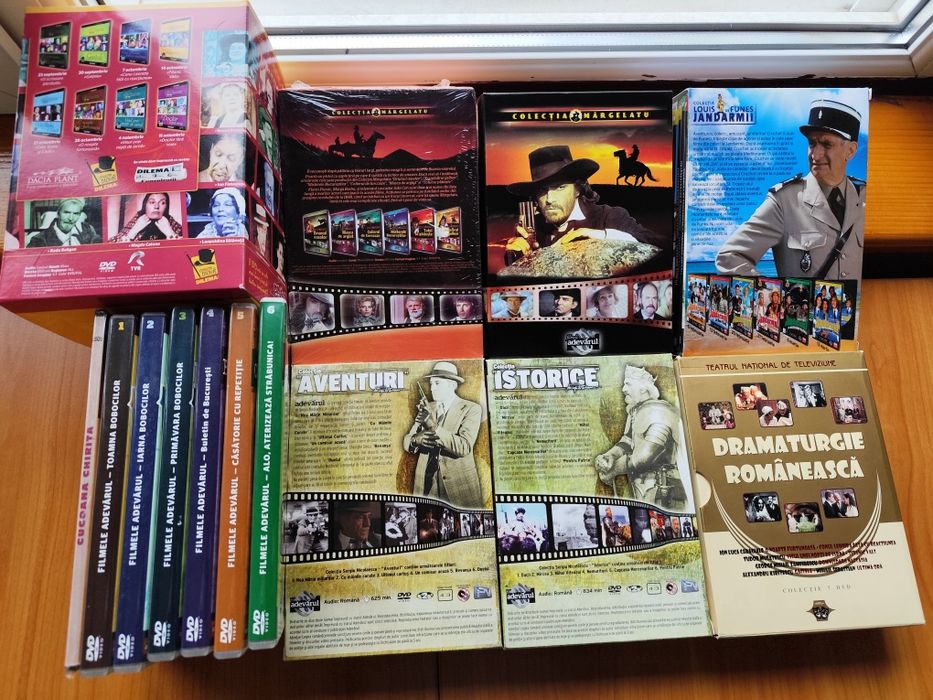 150 DVD-uri cu filme artistice si documentare