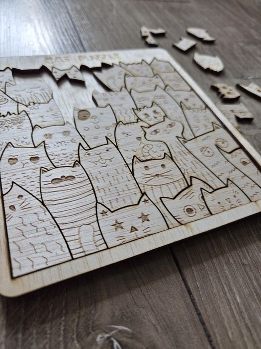 Дървен пъзел за деца